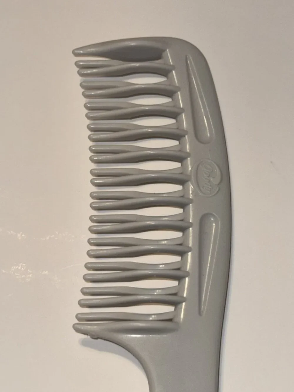 Vintage Goody Unbreakable Detangler Super Comb Grey Plastic 450 Double Row